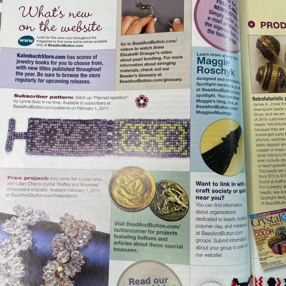Bead & Button Magazine Jewelry Crafting Book u February 2011 Issue 101 - Picture 6 of 8